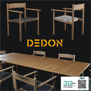 Table and chair Tibbo Dedon